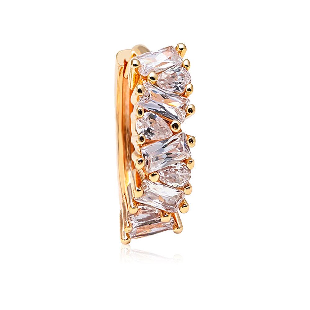 Elegant Zircon Geometric Earrings - European & American Style
