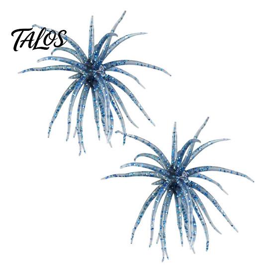 Bionic Fishing Lure 2Pcs Sea Urchin Lure, 11cm/10g Floating Topwater Artificial Professional Gear Bait, Fuzzy Soft for Freshwater Saltwater