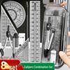 Set de desen geometric pentru elevi, 8 piese