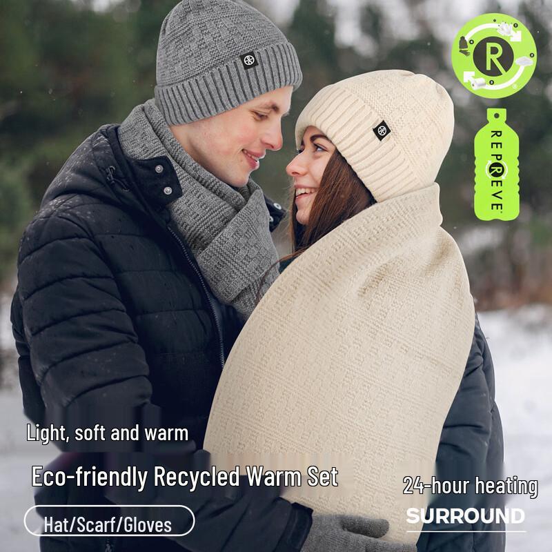 

Набор Ailanhui Jia DH: зимняя вязаная шапка, перчатки и шарф One Size