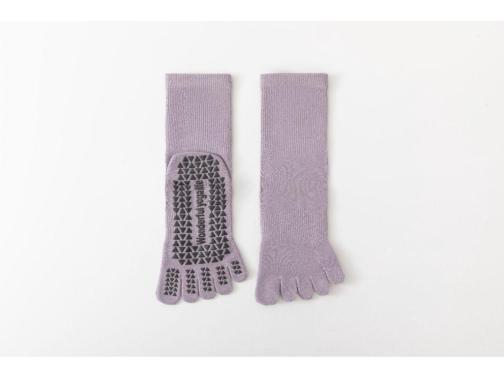 Professional Non-slip Split-toe Yoga and Pilates Mid-calf Socks