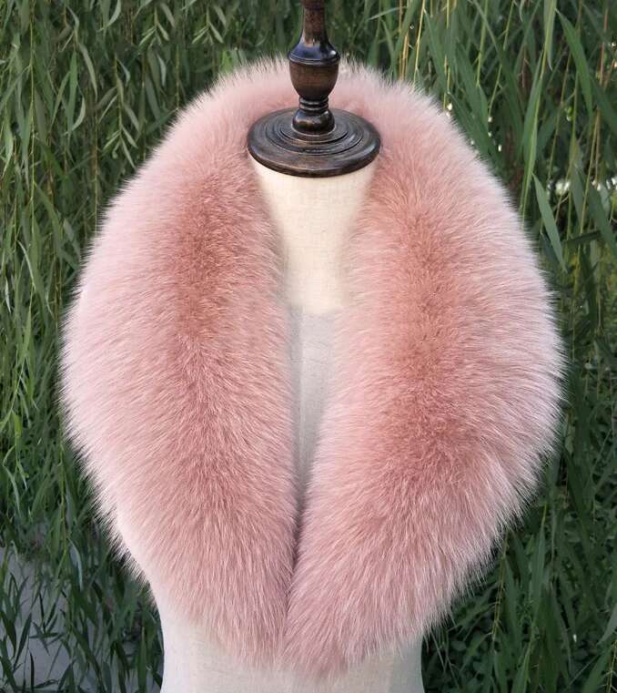 Natural Raccoon Fur Collar Scarf Genuine Fur Scarves Shawl Neck Warmer Fur Square Collar Women Long Scarf Winter Fox Fur Collar