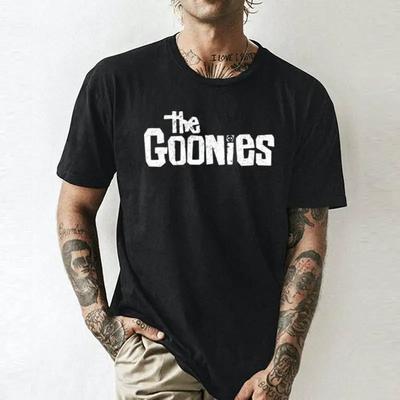 White Art The Goonies Worn Logo Unisex Summer Tshirt Cotton Fashion Couple Clothes