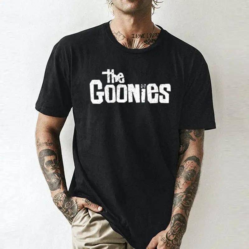 

White Art The Goonies Worn Logo Unisex summer T-shirt Cotton fashion couple clothes 5XL різнокольоровий