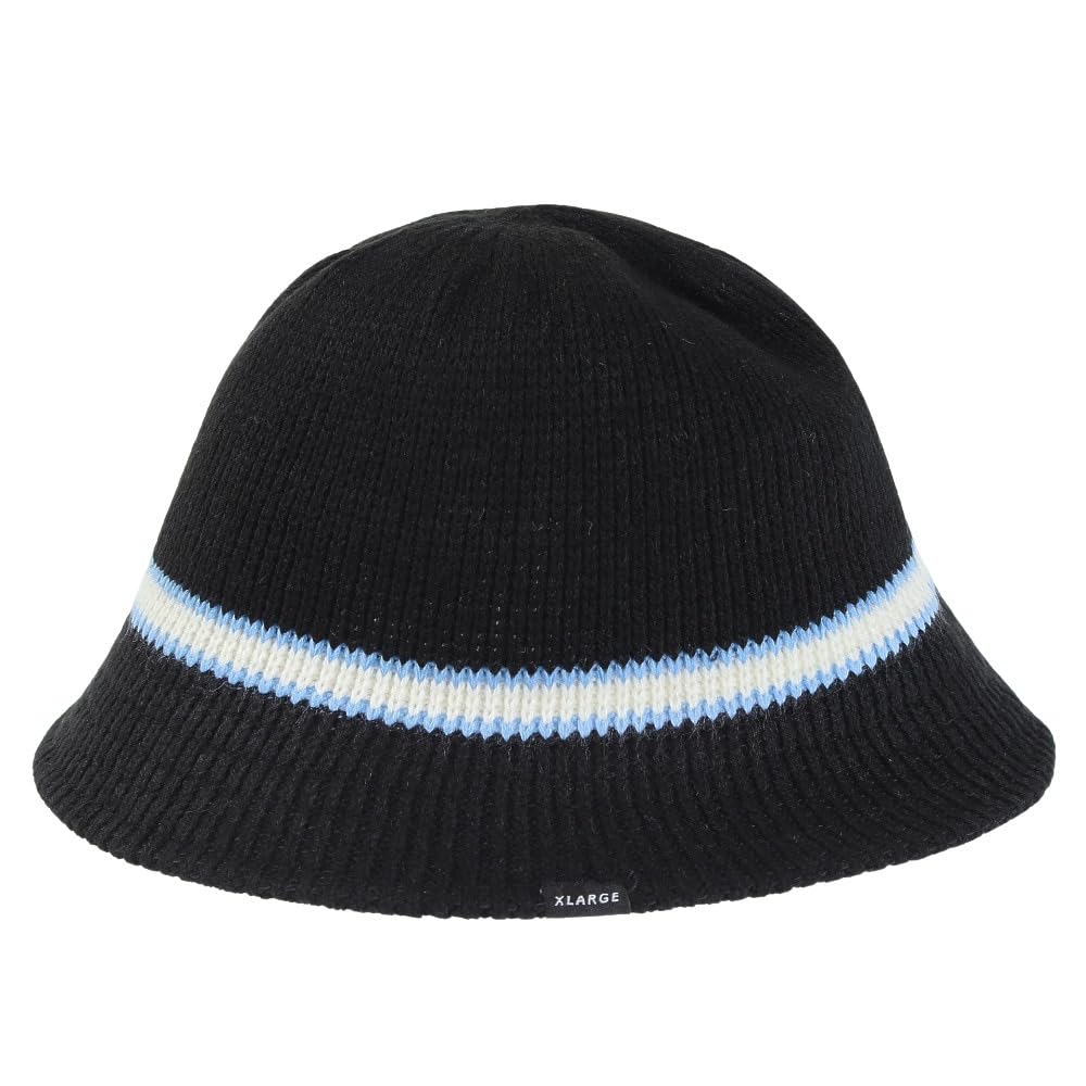 CONTRAST STRIPE CRUSHER HAT BLACK [Extra Large] Men's