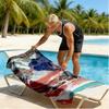 Fluid marble texture pattern polyester microfiber beach towel is highly absorbent, suitable for swimming and beach outings