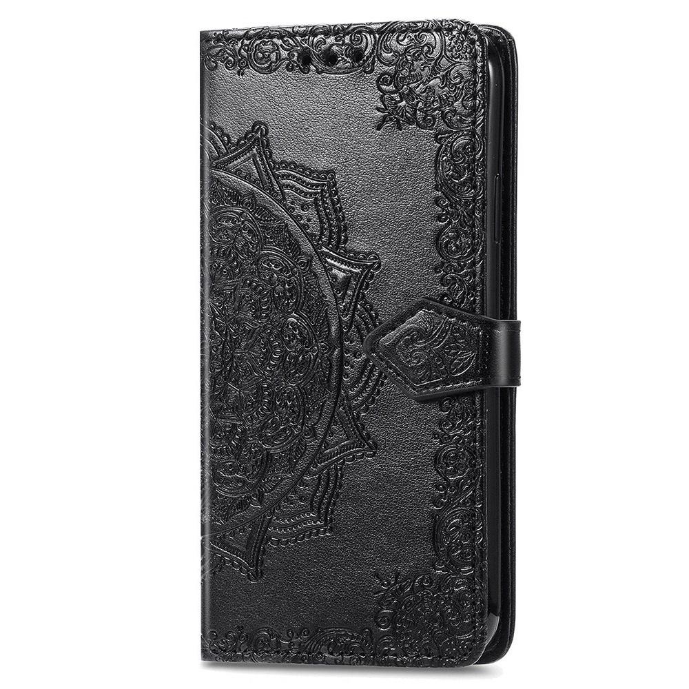 Flip Case for Motorola Moto G14, Mandala, Black