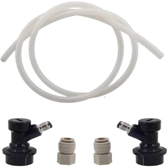 Ball Lock Disconnect Link Pressure Transfer Line Daisy Chain Keg Link 1M Line 5/16(BEER BEER) BEER BEER