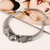 Ethnic Style Retro Necklace With Double Dragon Bead Design For Fashion Enthusiasts