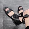 Men's Summer Roman Cowhide Sandals - Trendy Lightweight Beach Shoes