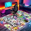 Custom Name Personalized Dandy's World Print Carpet, Versatile Home Decor Rug, for Playroom, Apartment, Balcony, Entryway, Hallway Gift