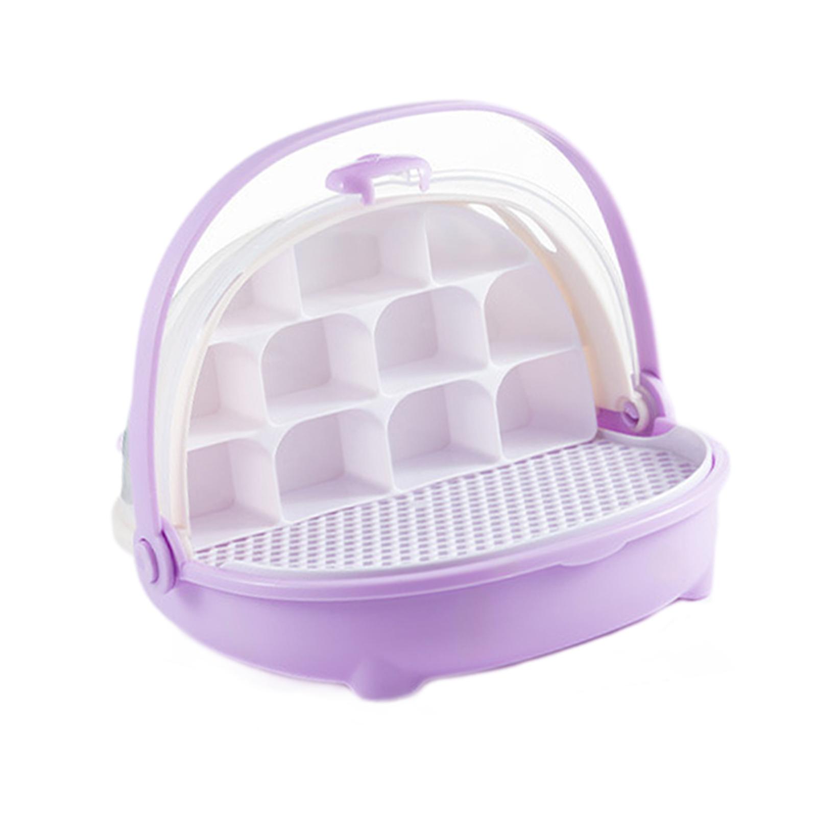 Silkworm Breeding Box Habitat Cage for Silkworms Turtles Carry Handle Portable Easy to Observe Breeding Tank Observation Box