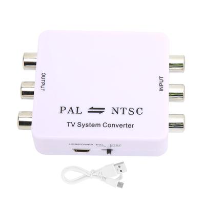 PAL NTSC Formatkonverter Mini PAL NTSC Gegenseitiger Konvertierungsadapter für DVD-Player, Recorder und verschiedene Fernseher