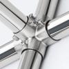 1Pc New Straight Elbow Pipe Connector Stainless Steel 2/3/4/5/6 Way Pipe Fittings 19/25/32mm Tube Joint Furniture Hardware