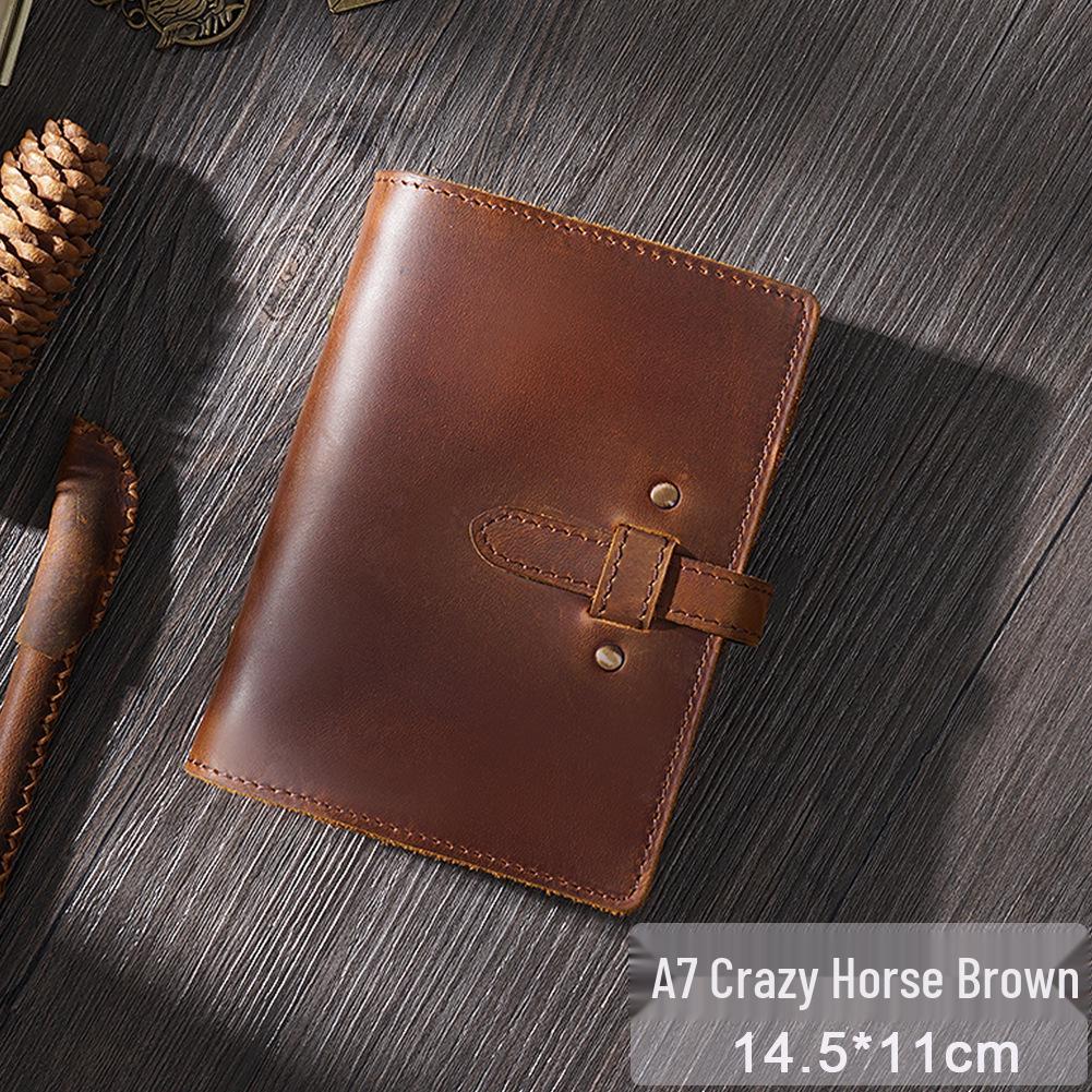 A5/A6 Vintage Cowhide Zippered Planner and Notebook Binder