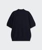 Musinsa Standard Washable Supima Cotton Collared Short Sleeve Cardigan [Navy]