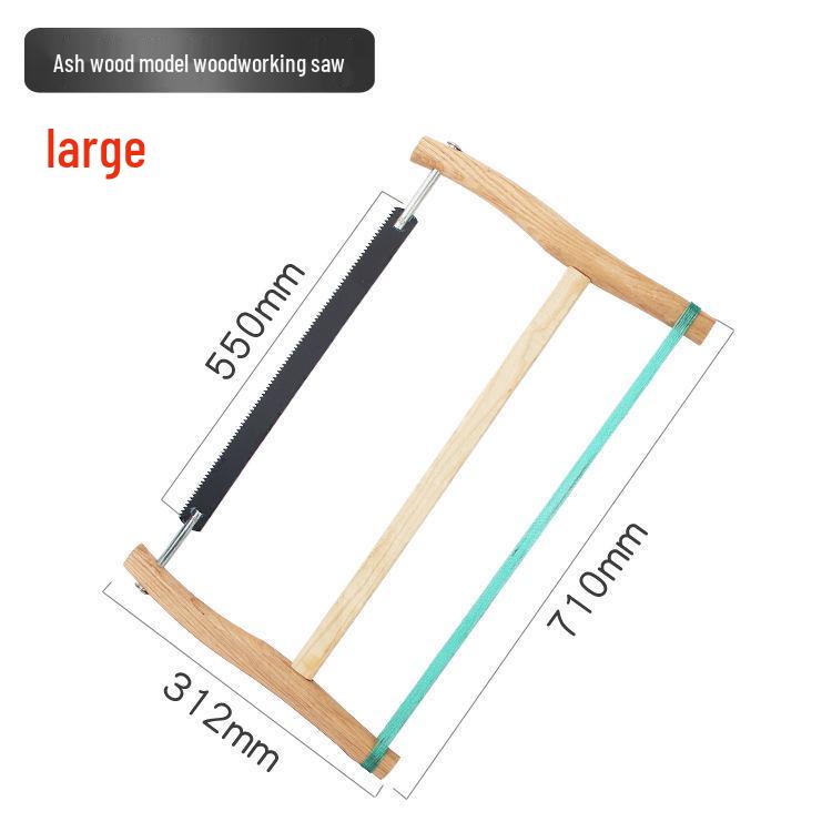 Vintage Οικιακό Υπαίθριο Χειροπρίονο για Ξυλουργική - Παλιομοδίτικο Εργαλείο Πριονιού Σκελετού