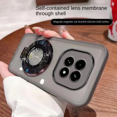 Luxury Transparent Matte Magnetic Case For Xiaomi Redmi Note 14 Pro Plus Note 14 Pro 14 For Magsafe Shockproof Cases Back Cover