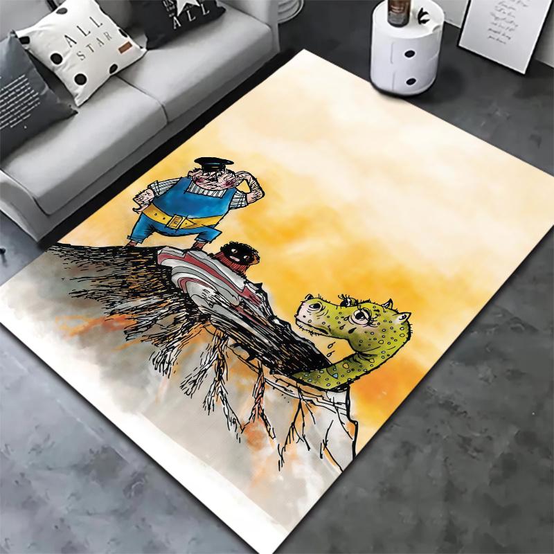 Jim Knopf Carpet Rug for Living Room Bedroom Home Sofa Decoration,Kids play Nonslip Floor Mat
