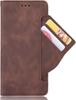 Flip Case for Oppo Reno 12 Pro, Card Slot, Brown