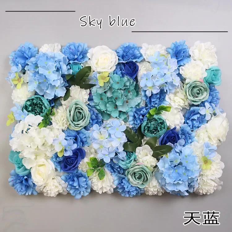 Artificial Flower Flower Wall Three-dimensional Background Wall Wedding Decoration Rose Silk Cloth Modern Home Decoration Part