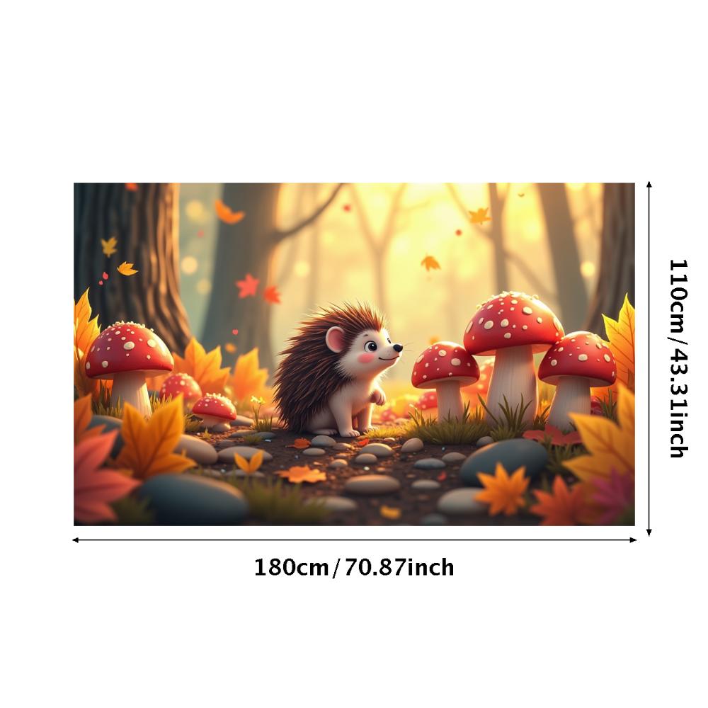 

Hedgehog Decoration Scenic Themed Banner Background for Event