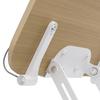 Book Stand, 360 Rotating Double Rod Book Stand Carbon Steel Double Rod Stand Book Stand Design for 17 Inch Laptop