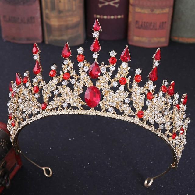 New Vintage Baroque Headbands Crystal Tiaras Crowns Bride Noiva Headpieces Bridal Wedding Party Hair Jewelry For Women