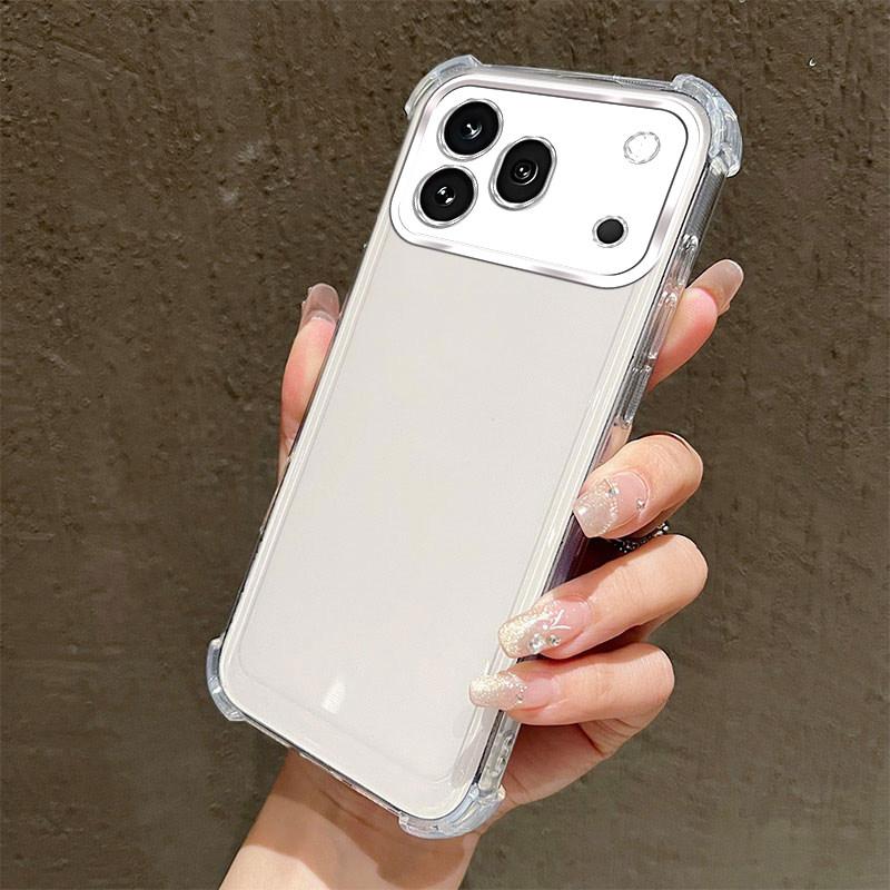 For Honor 600 Pro Cases Plating Lens Protection Film Phone Case For Honor 600 Pro Transparent Airbag Protection Case Bumper