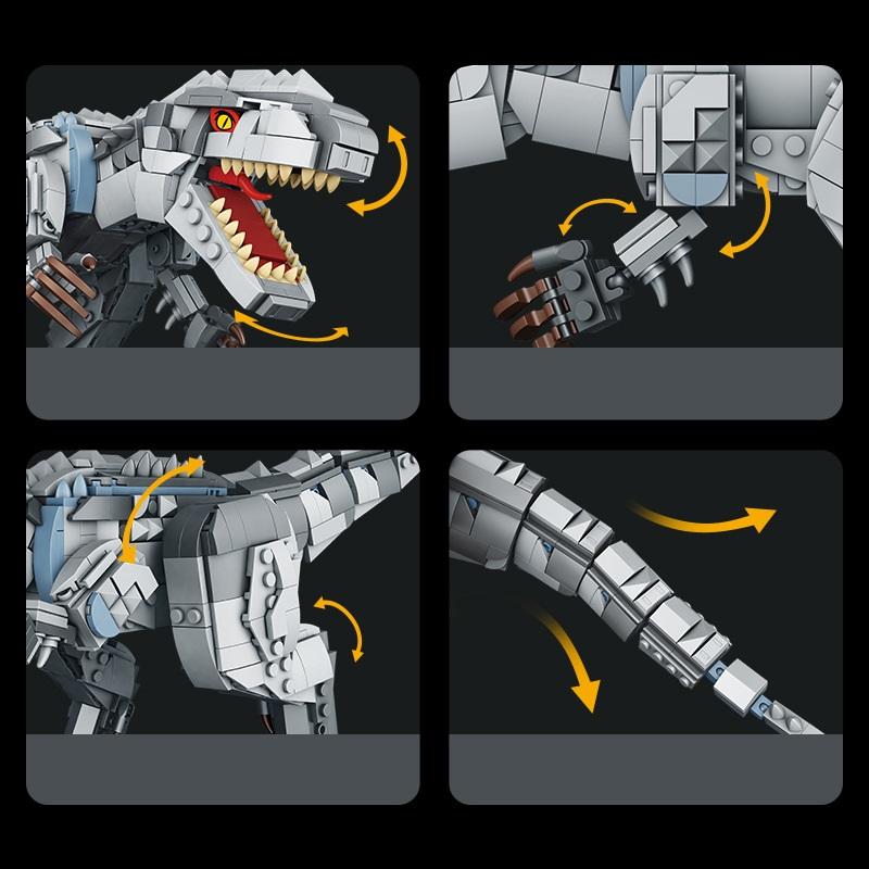 Jurassic World Tyrannosaurus Rex Indominus Rex Model Bricks Building Blocks Toys for Children Assemble Decorate