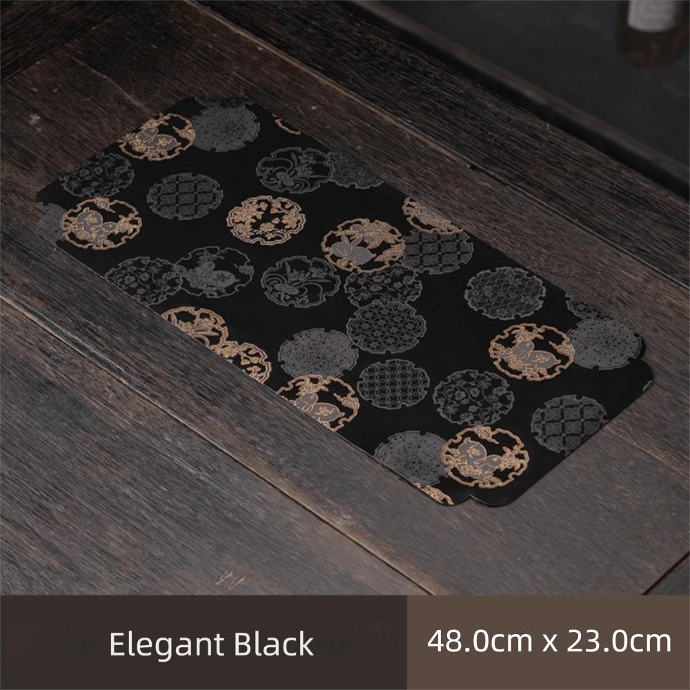 Creative Brocade Rabbit Tea Towel Chinese Style Waterproof Tea Mat Tea Seats Tea Room
