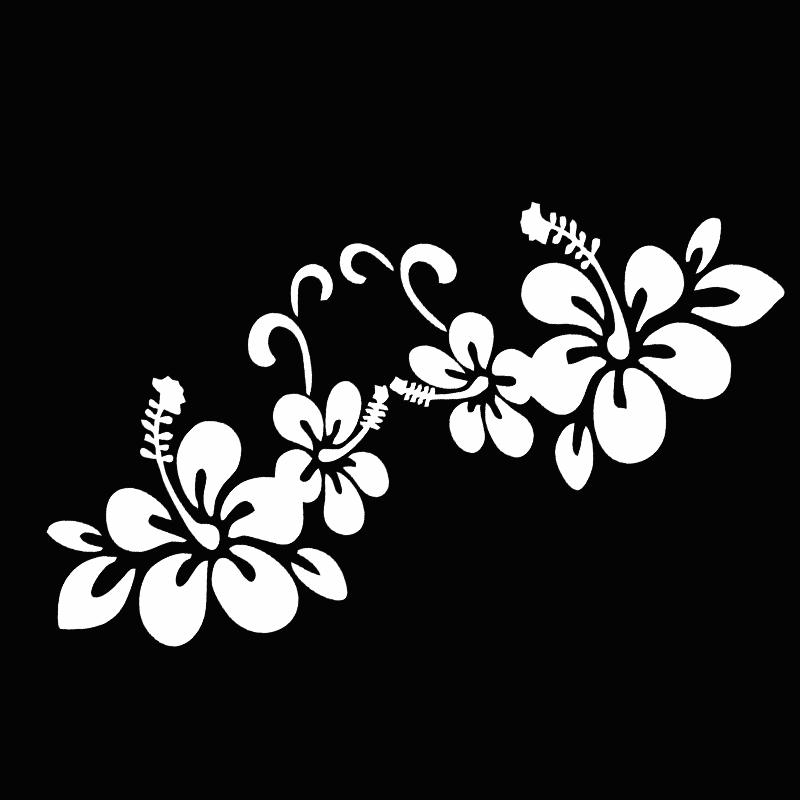 Autoaufkleber 20 * 8cm Blumenaufkleber Autotürfenster reflektierende Laser-Motorrad-Auto-Styling 3D-Aufkleber