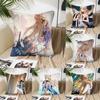 Cartethyia Anime Game W-Wuthering Waves Pillow Case Square Pillow Bedroom Sofa Leisure Comfort Living Room Home Decoration 40X40