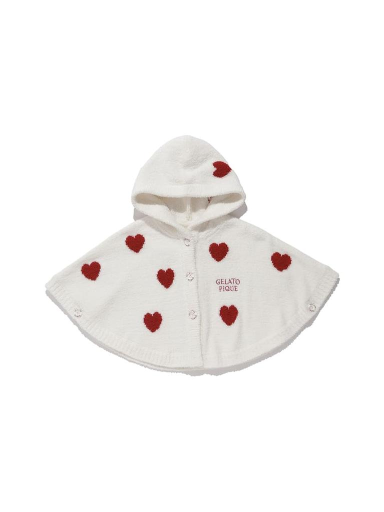 BABY Airy Moco Heart Poncho PBNT254435RED80