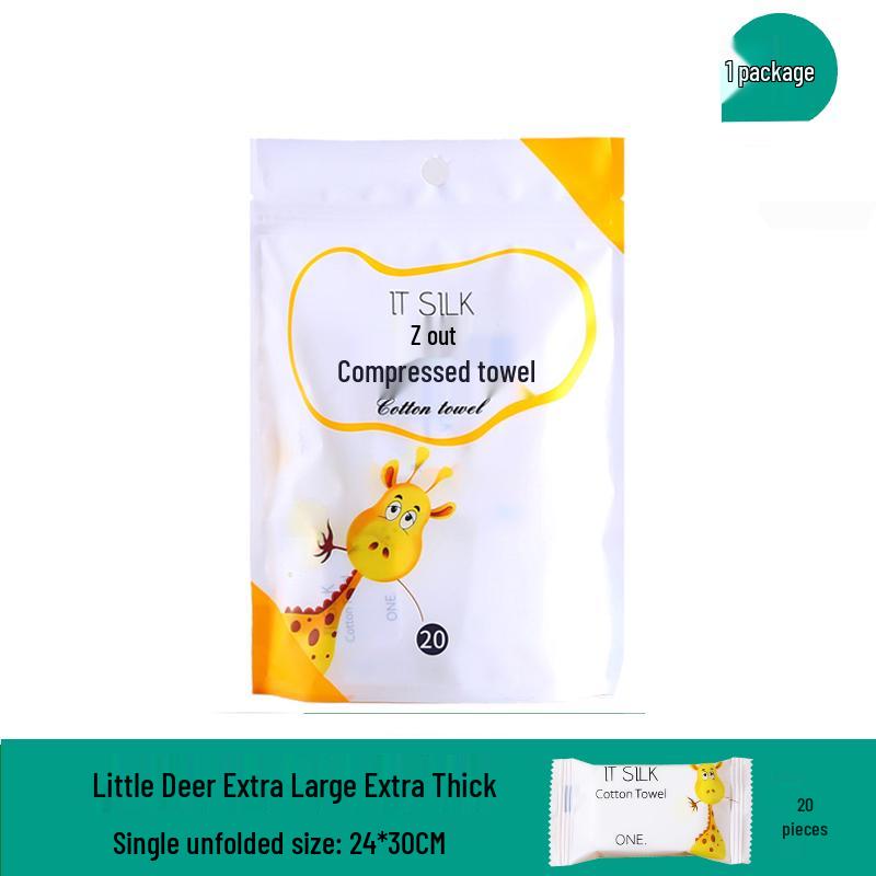 Portable Thickened Compressed Towel: Disposable Face, Bath, and Sports Washcloth for Travel and Hotel Use