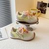 2025 spring and summer new Ming series low saturation moral training shoes girls lace-up casual versatile color matching flat-soled Forrest Gump shoes