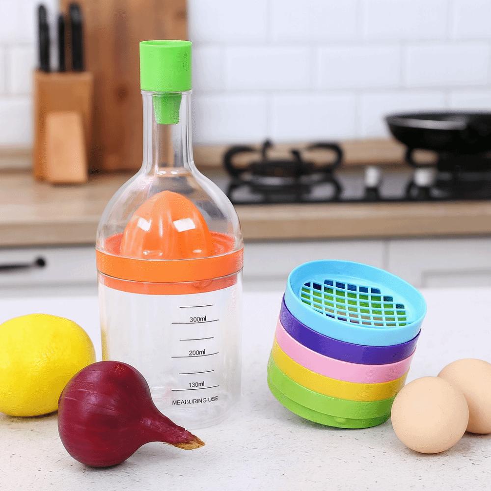 Plastic 8 In 1 Kitchen Tool Fruit Slicer Vegetable Cutter Egg White Separator  Kitchen