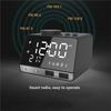 Home Decor Table Clock Alarm Clock Speaker With 2 USB Ports Bluetooth 4.2 Radio LED Digital Alarm Clock
