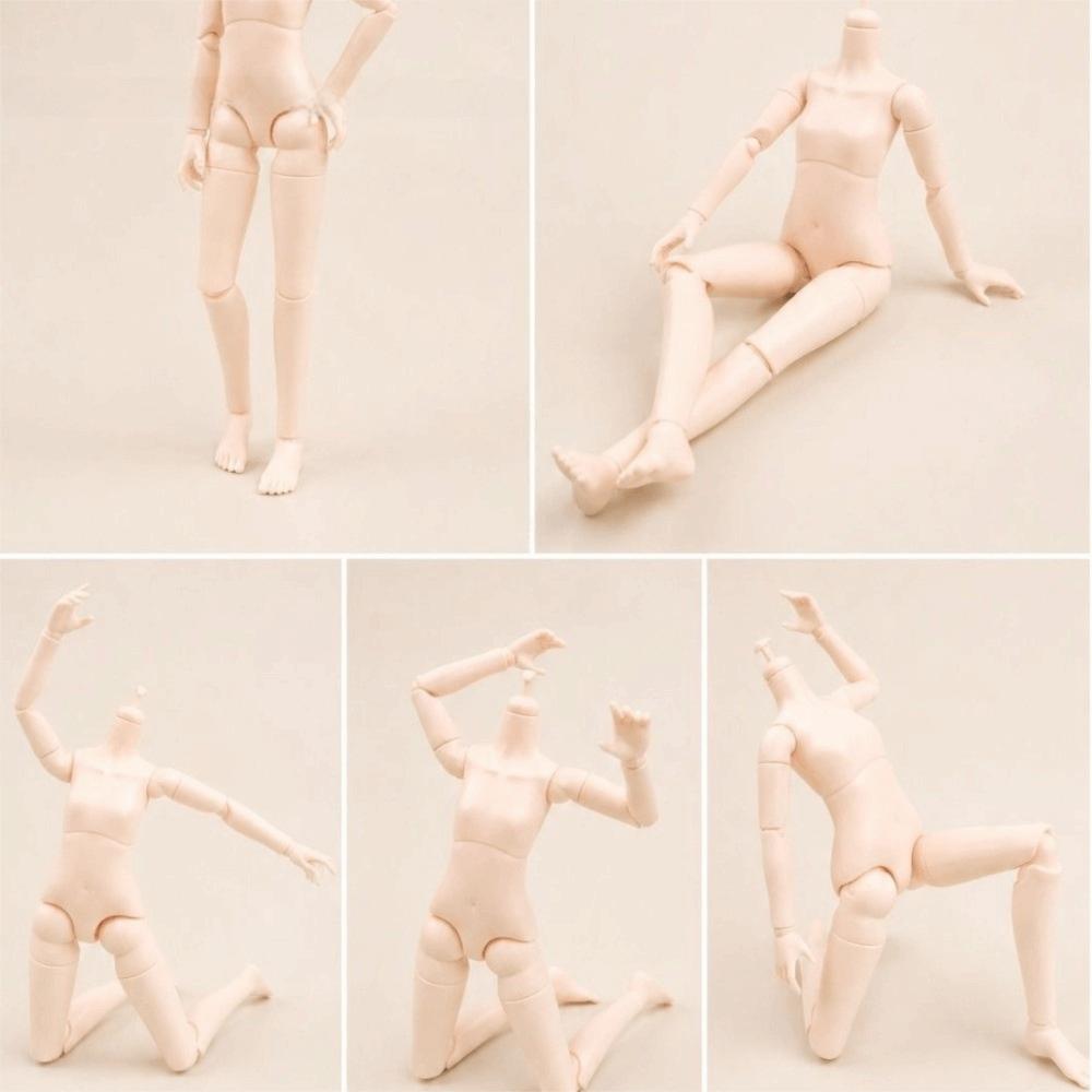 Movable Multi-jointed Doll White Skin 1/6 Doll Body Movable Action Figure For Collectors
