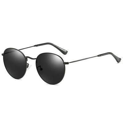 Gafas de Sol Hippies Redondas Pequeñas Retro Moda Círculo Montura de Metal Lente Color Caramelo para Mujeres Hombres