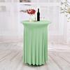 Cocktail Table Covers, Spandex Stretch Round Cocktail Tablecloths Stretch High Top Bar Table Skirt for Wedding Party Banquet