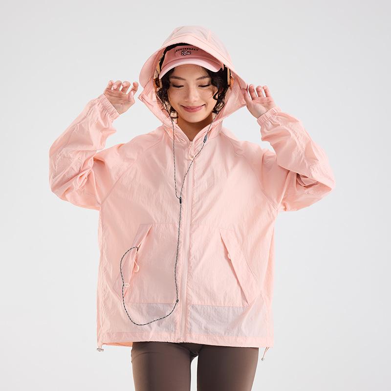 1011 Summer Sunscreen Clothing Men's Light and Breathable Loose Public Casual Thin Jacket Versatile Skin Clothing UPF10 +