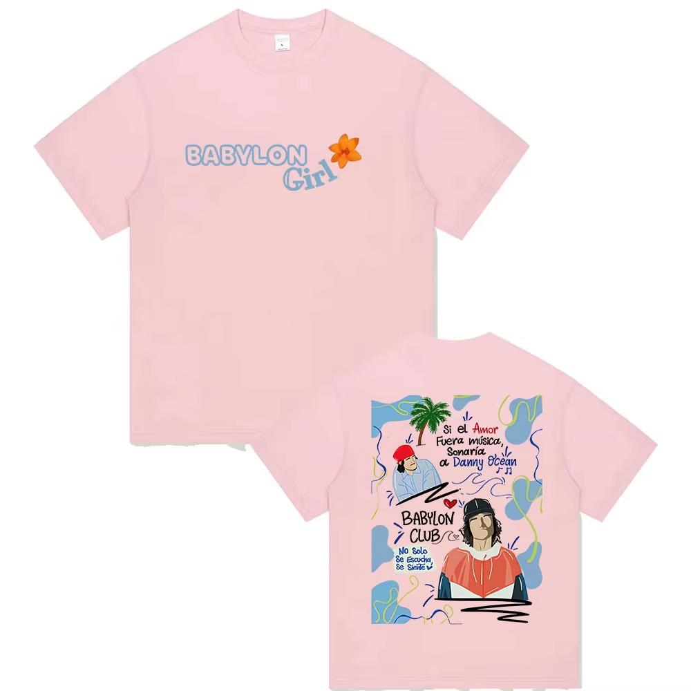 Singer Danny Ocean Babylon Girl Tour 2026 Merch T Shirts Unisex Women Vintage High Quality pure Cotton Tshirt Hip Hop Streetwear