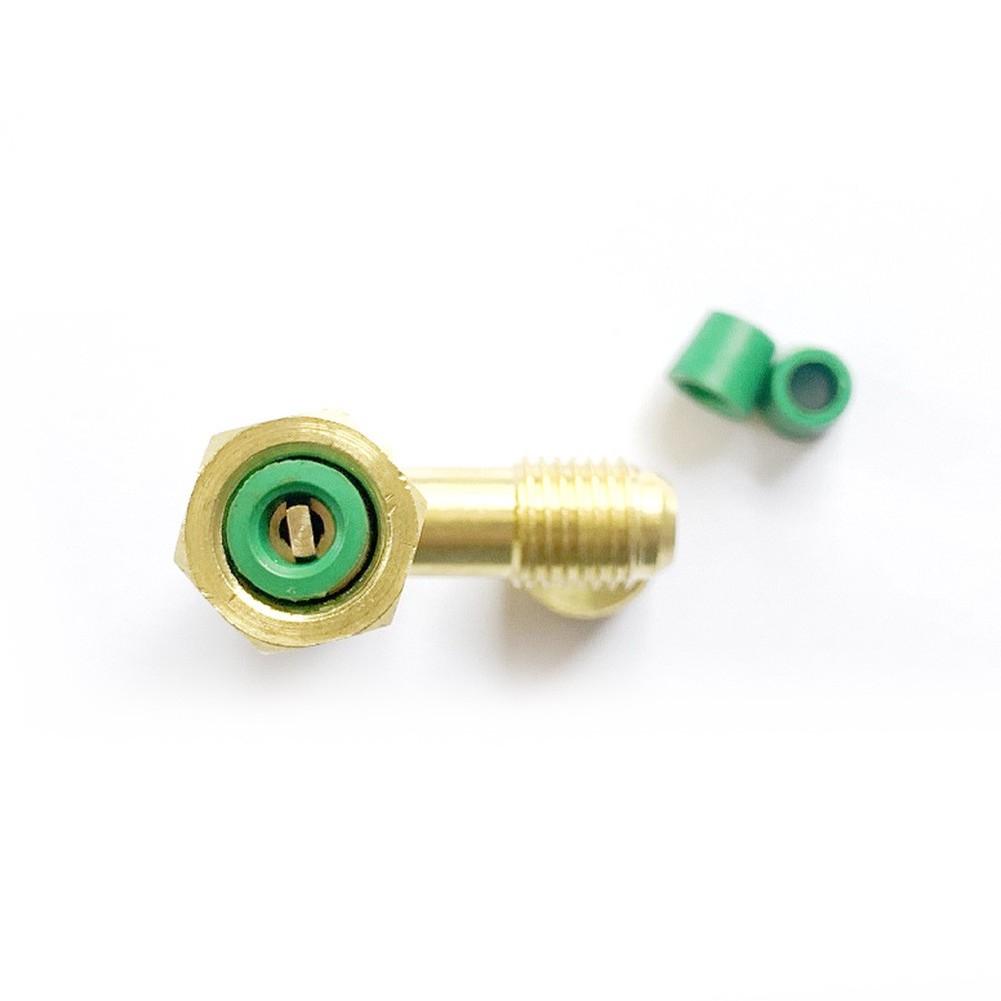 1/4 SAE Flared Tee Adapter with Rotary Joint and 1/4 External Thread Flared End for HVAC Manifold Hose and Diagnostic Tool Use