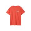 New Era Creative Printed Letter Cartoon T-Shirt Unisex Tops Orange Red 12354373
