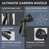 3x Telescopic Garden Water Hose with 10-Function High-Pressure Spray Gun for Watering and Car Wash