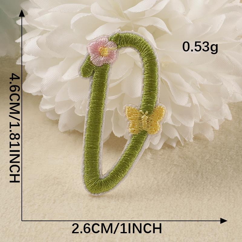 Embroidery Label Embroidery Sticker Clothes And Hats Accessories Original 26 Letters Shoes And Hats Bag Accessories Patch Self-Adhesive Sticker