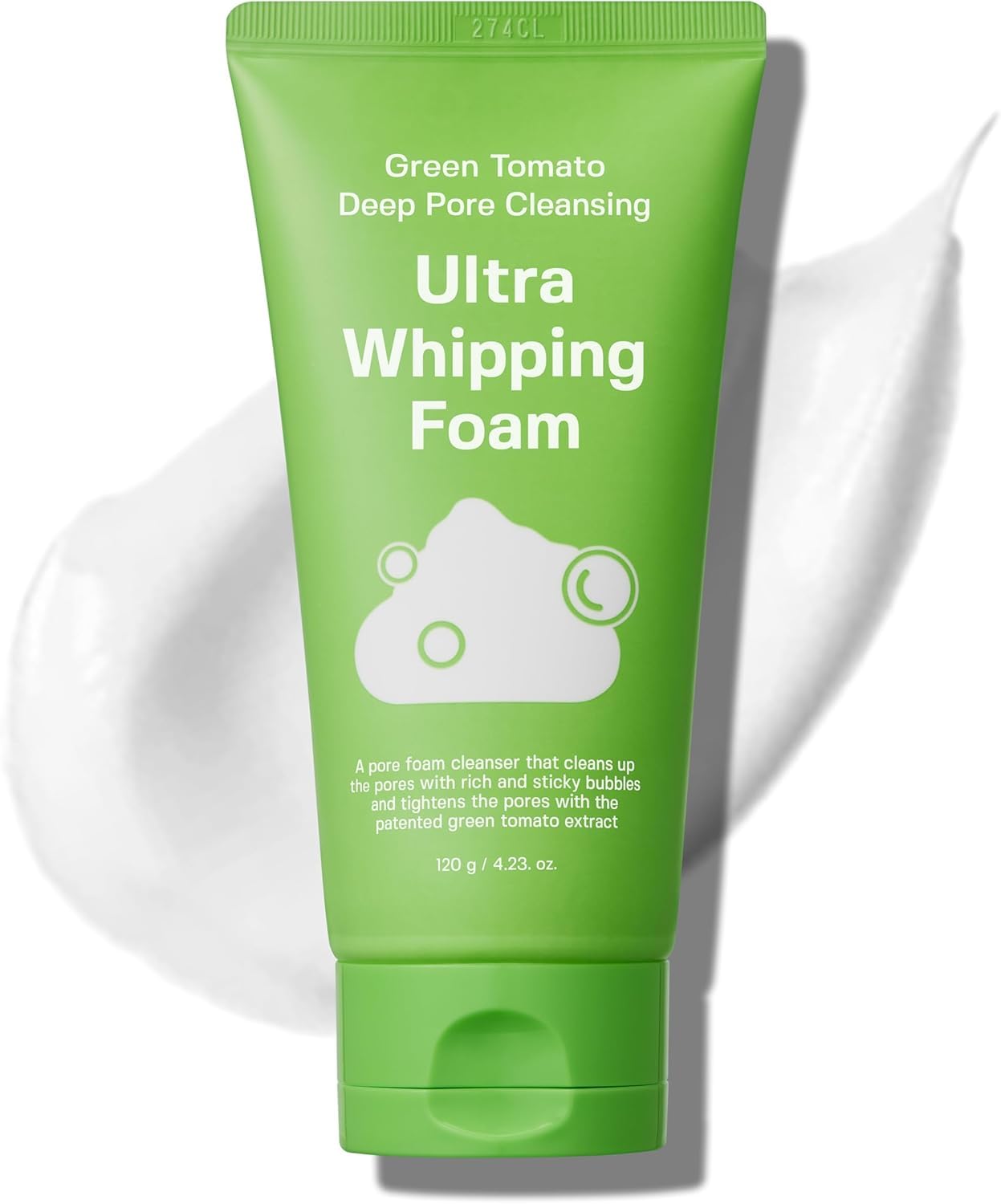 

[SUNGBOON EDITOR] Green Tomato Dip Pore Cleansing Ultra Whip Foam 120g Makeup Remover, Exfoliates, Cleanses Pores, Korean Skincare