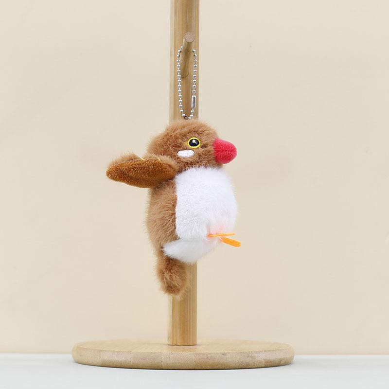 Bird Purple Stuffed Keychain With Soft Plush Material For Charm Backpack