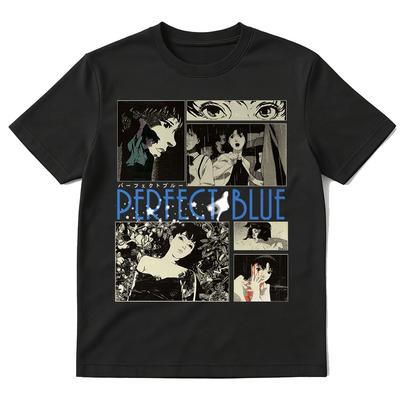 Anime Perfect Blue A Satoshi Kon Film Mima Kirigoe T-Shirt Men's Women Clothing Fashion Harajuku Short Sleeve Oversized T Shirt